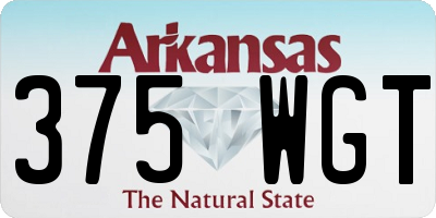 AR license plate 375WGT