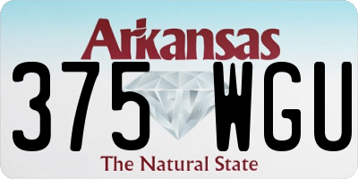 AR license plate 375WGU