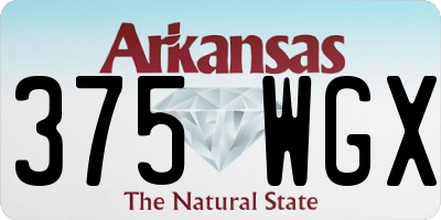 AR license plate 375WGX