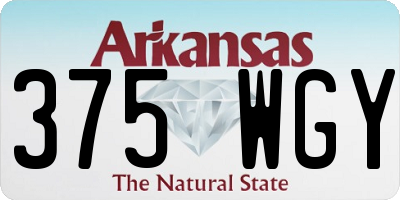 AR license plate 375WGY