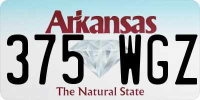 AR license plate 375WGZ