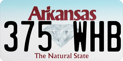 AR license plate 375WHB