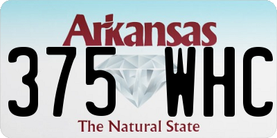 AR license plate 375WHC