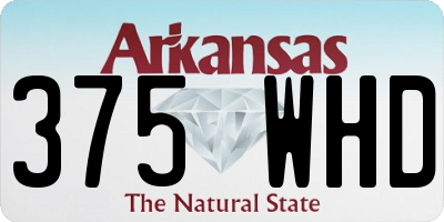 AR license plate 375WHD