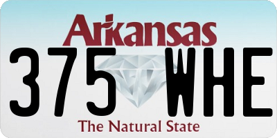 AR license plate 375WHE