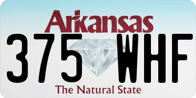 AR license plate 375WHF