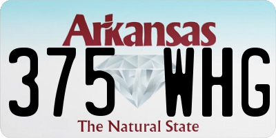 AR license plate 375WHG