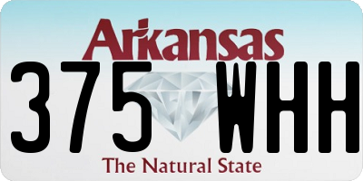 AR license plate 375WHH