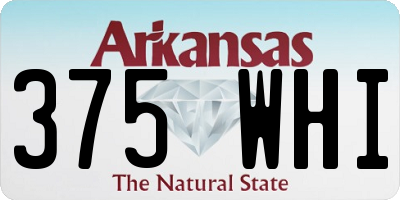 AR license plate 375WHI