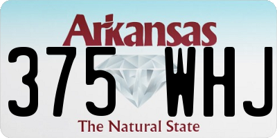 AR license plate 375WHJ