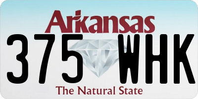 AR license plate 375WHK
