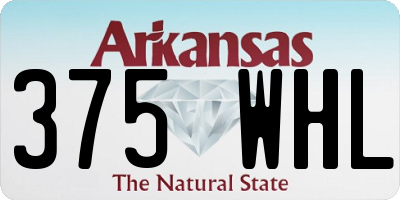 AR license plate 375WHL