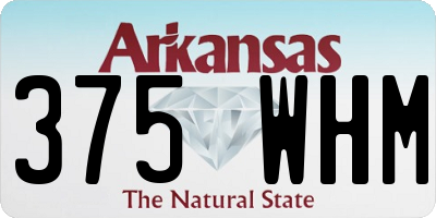 AR license plate 375WHM