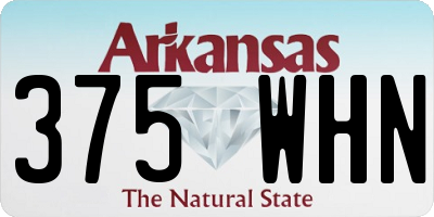 AR license plate 375WHN