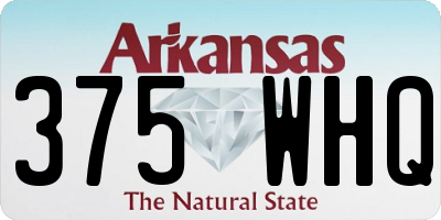 AR license plate 375WHQ