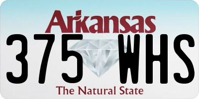 AR license plate 375WHS