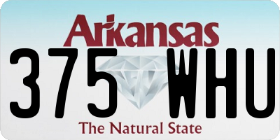 AR license plate 375WHU