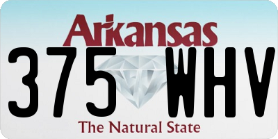 AR license plate 375WHV