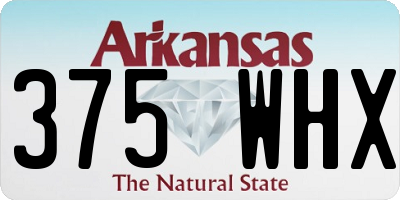AR license plate 375WHX