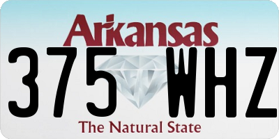 AR license plate 375WHZ