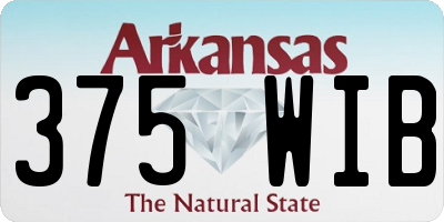 AR license plate 375WIB