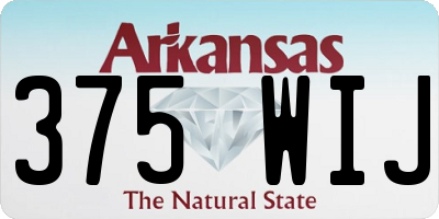 AR license plate 375WIJ