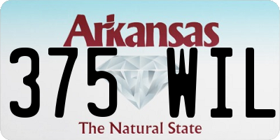 AR license plate 375WIL