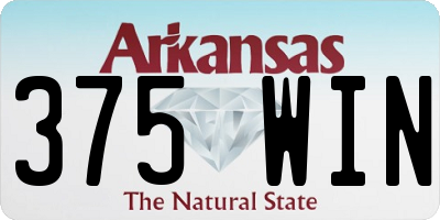 AR license plate 375WIN