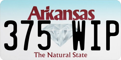 AR license plate 375WIP