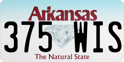 AR license plate 375WIS