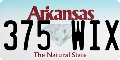 AR license plate 375WIX
