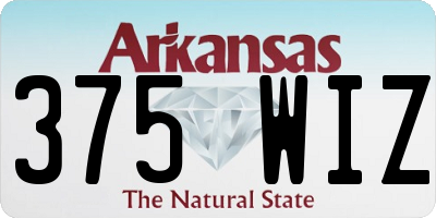 AR license plate 375WIZ