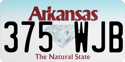 AR license plate 375WJB