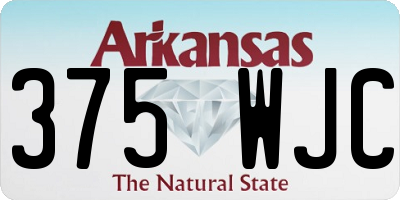 AR license plate 375WJC