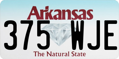 AR license plate 375WJE
