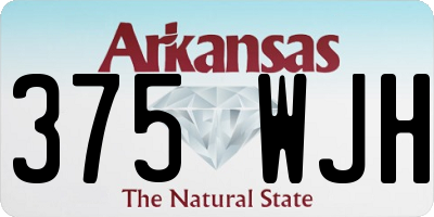 AR license plate 375WJH