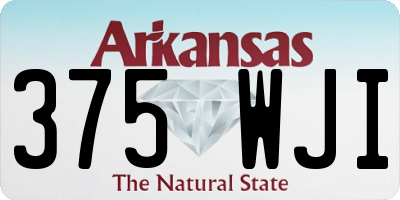 AR license plate 375WJI