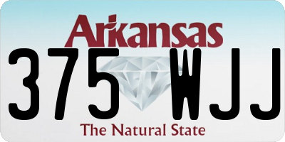 AR license plate 375WJJ