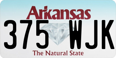 AR license plate 375WJK