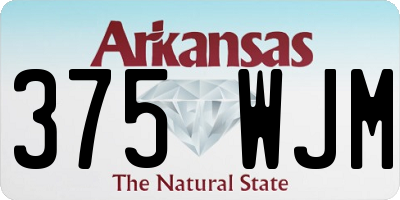 AR license plate 375WJM