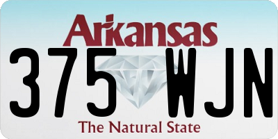 AR license plate 375WJN