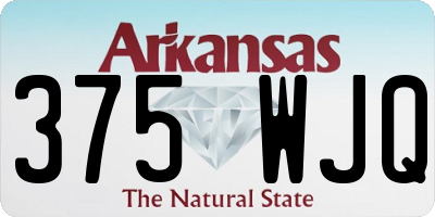AR license plate 375WJQ