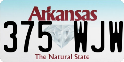 AR license plate 375WJW