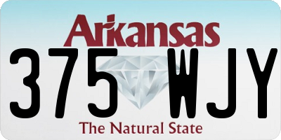 AR license plate 375WJY