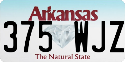 AR license plate 375WJZ