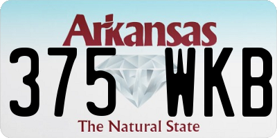 AR license plate 375WKB