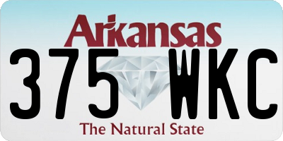 AR license plate 375WKC