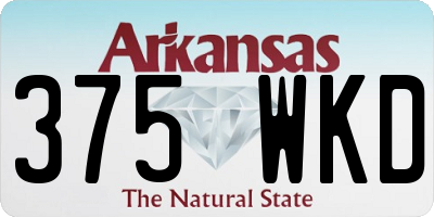 AR license plate 375WKD