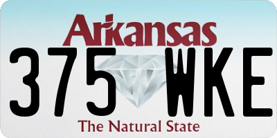 AR license plate 375WKE