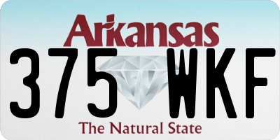 AR license plate 375WKF